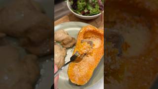 Make Parmesan butternut squash with me recipe cooking squash dinner food sidedish [upl. by Odanref]