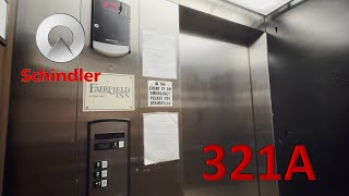 Roaring Schindler 321A Elevator  Fairfield Inn amp Suites HarrisburgHershey • Harrisburg PA [upl. by Neehs]