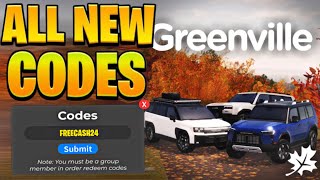 NEW ALL WORKING CODES FOR GREENVILLE IN NOVEMBER 2024 ROBLOX GREENVILLE CODES [upl. by Auohc]