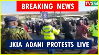 LIVE  Occupy JKIA Protests by Workers over Adani Airport takeover [upl. by Pero253]