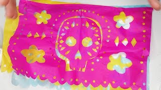 Como hacer papel picado  tutorial [upl. by Cherrita]