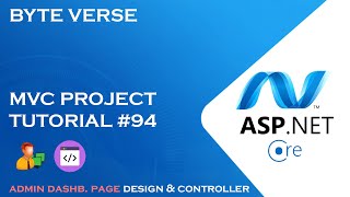 ASPNET CORE MVC  Admin Dashboard Page Design amp Controller  How to Create an Admin Dashboard 94 [upl. by Lerrehs]