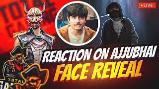 🔴Live Reacting On AjjuBhai 94 Face Reveal 🤯 TotalGaming093  Free Fire Max [upl. by Aihsila]