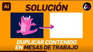 SOLUCIÓN no se puede DUPLICAR el contenido de las MESAS DE TRABAJO en Illustrator [upl. by Kcirdahc]