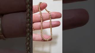 Chain Strung 14k Solid 4mm Yellow or Rose Gold Lobster Ball Bead Bracelet [upl. by Adolph]