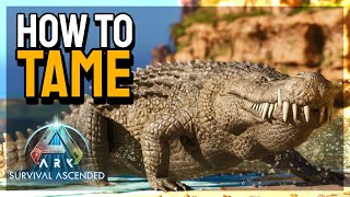 How To Tame The NEW Deinosuchus  Abilities in ARK Survival Ascended ASA [upl. by Medrek775]