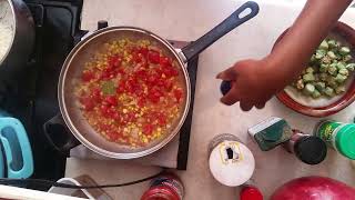 Southern Style Okra And Tomatoes [upl. by Walls]