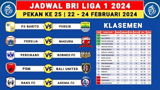 Jadwal Liga 1 2024 Pekan Ke 25  PS Barito vs Persib  Liga 1 Indonesia 2023 [upl. by Grassi]