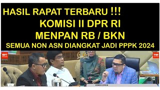 BARU SAJA  HASIL RAPAT KOMISI 2 DENGAN MENPAN RB dan BKN TENTANG NASIB TENAGA HONORER DI 2024 [upl. by Theodore]