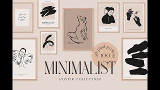 Minimalist Prints Posters Graphic Download [upl. by Chatwin]