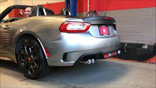 RoadsterSport Quad Tip Exhaust on Fiat 124 Abarth [upl. by Eatnoled]