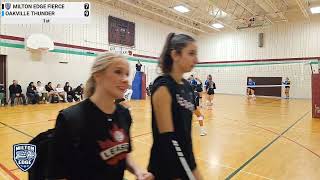 Game 3  Milton Edge Fierce x Oakville Thunder Shock  MYVB 18U Girls Tier 1 [upl. by Harrad136]