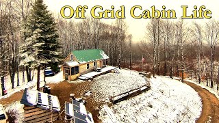 A Labor Of Love and Winter Returns at the Off Grid Cabin [upl. by Ahtenek]