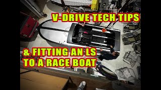 VDrive Boat Tech Tips and Junkyard LS Swapping a Race Boat  The Speed Shed [upl. by Ecerahc]