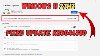 Windows 11 Cumulative Update 23H2 for x64based Systems KB5046633  Install error [upl. by Virg]