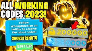 NEW ALL WORKING CODES FOR MUSCLE LEGENDS IN DECEMBER 2023 ROBLOX MUSCLE LEGENDS CODES [upl. by Erelia]