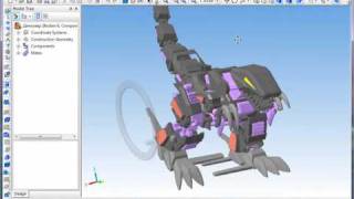 KOMPAS3D assembly moving simulation Dino1 [upl. by Boris920]