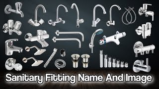 sanitary fitting name and image  Bathroom fitting name and image  all water faucet name and image [upl. by Onairam581]