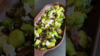 Brussels Sprouts with Bacon Pecans Cranberries and Goat Cheese [upl. by Yro]