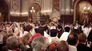 Entry of Patriarch Alexei at Reunion Ceremony of Russian Church [upl. by Aiyt]