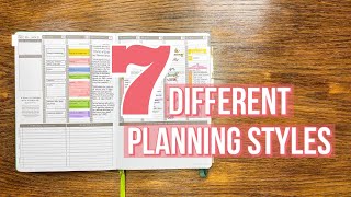 7 Planning Styles for your Passion Planner [upl. by Ahtnama]