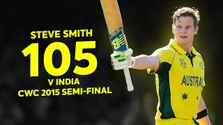 Steve Smiths superb semifinal hundred against India  CWC 2015 [upl. by Kitarp954]