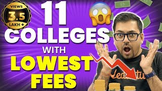 11 Engineering Colleges with Low Fees  High Package amp Placements  Harsh Sir VedantuMath [upl. by Honorine]