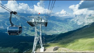 Switzerland  Eiger Express  Eigergletscher to Grindelwald Terminal  Cable Car  4k60fps [upl. by Halfon417]