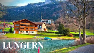 Lungern  Switzerlands Most Beautiful Village  Full Walking Tour  4K UHD 60fps [upl. by Vladamar275]