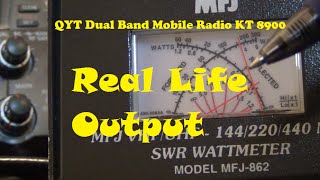 QYT Dual Band Mobile Radio KT 8900 real life power out Not bad for 100 – AF5DN [upl. by Ahsirtap]