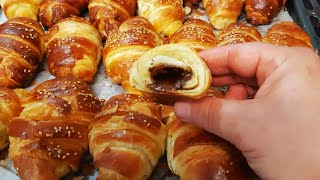 RECETTE de Croissant maison Feuilletée avec une pâte magique FACILE ET RAPIDE [upl. by Enois74]