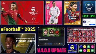 New Good News 🤩🔥 eFootball™ v400 Big Update  Master League Edit Mode amp Official Release Date [upl. by Hahnke]