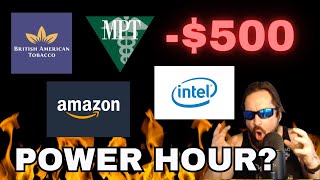 Will POWER HOUR Save my Stocks  AMZN  MPW  INTC  BTI  HITI [upl. by Corell278]