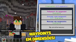 🔥 Multiplayer Waypoint System Novo ADDON de WAYPOINT para MULTIPLAYER no MINECRAFT PE 119 [upl. by Kask]