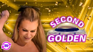 Amanda Holden Hits SECOND GOLDEN BUZZER on BGT 2024 [upl. by Ancilin221]