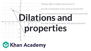 Dilations and shape properties [upl. by Ellehcir]