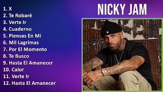 Nicky Jam 2024 MIX Las Mejores Canciones  X Te Robaré Verte Ir Cuaderno [upl. by Edrei]