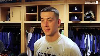 Dodgers postgame Bobby Miller addresses hitting Zach McKinstry potential NLDS start [upl. by Adniram]