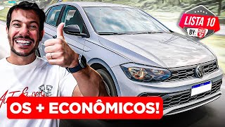 10 CARROS MAIS ECONÔMICOS PARA COMPRAR AINDA EM 2024 [upl. by Ydnik982]