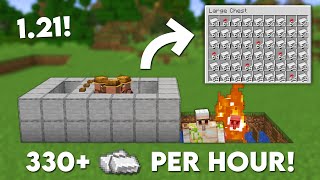 Minecraft 121 Easy IRON Farm Tutorial  330 Per Hour [upl. by Leesen]