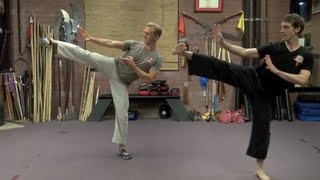 2 Tai Chi Masters Fight [upl. by Eilloh]