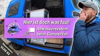 Vlog 62  Geruchsverschluss Rückstauventil 🚱 Abwassersystem zur Unterflurmontage beim Wohnmobil Van [upl. by Sesiom]