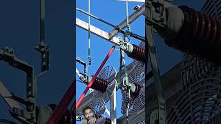 substation crane satisfying electical work electrial electic hvac electrical [upl. by Sirad]