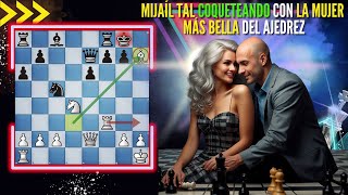 Mijaíl Tal coquetea con la mujer más bella del ajedrez [upl. by Norwood]