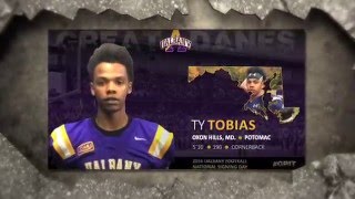 Tyler Tobias  UAlbany Football 2016 NLI Signee [upl. by Tsuda972]