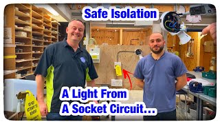 How to Wire a Light From a Socket Outlet amp Safe Isolation of a Switched Fuse Connection Unit Spur [upl. by Rue]