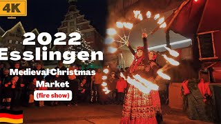 🇩🇪Esslingen1） Medieval Christmas Market amp Christmas Market Mittelaltermarkt amp Weihnachtsmarkt [upl. by Gans]