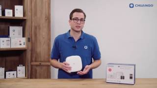 Chuango Open Box Video  H4 GSMWiFi Smart Home System [upl. by Molini913]