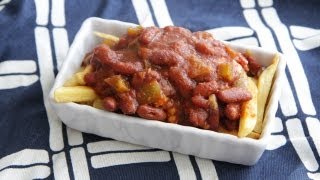 Vegan Chili Cheese Fries Recipe 92212  Day 41 Vegetarian Junk Food [upl. by Whitman]