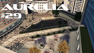 Detailed Pond Plaza  Cities Skylines  Aurelia 29 [upl. by Annasus]